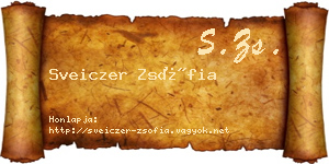 Sveiczer Zsófia névjegykártya